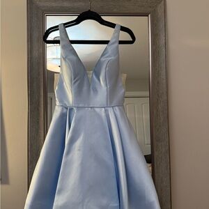 Sherri Hill Light Blue Gown